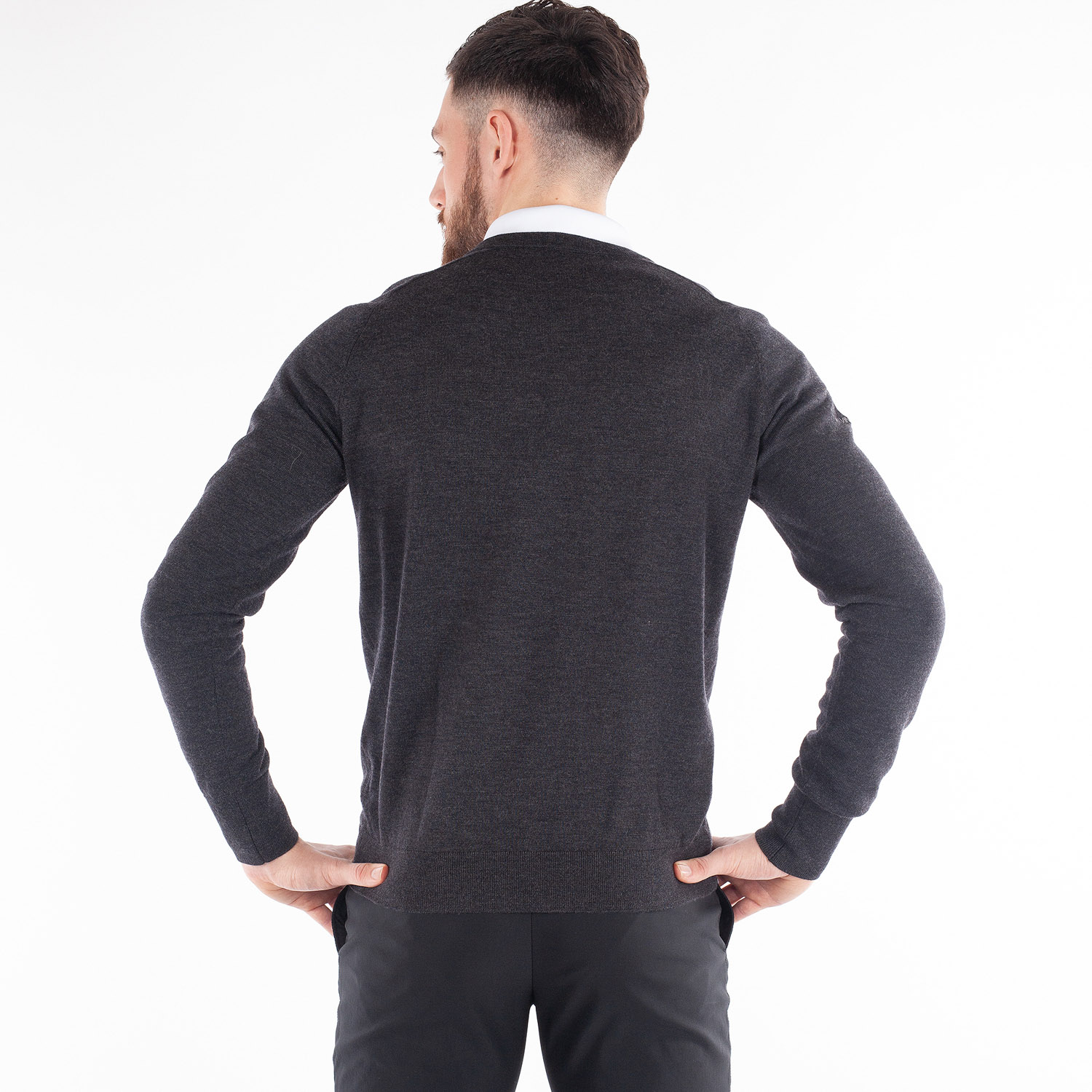 Carl V-Neck Svart Galvin Green Carl V-Neck Svart Galvin Green