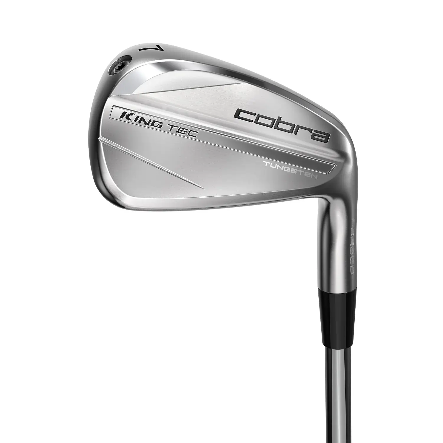 Golfklubba av modellen Cobra King Tec Tungsten, visad i närbild mot vit bakgrund.